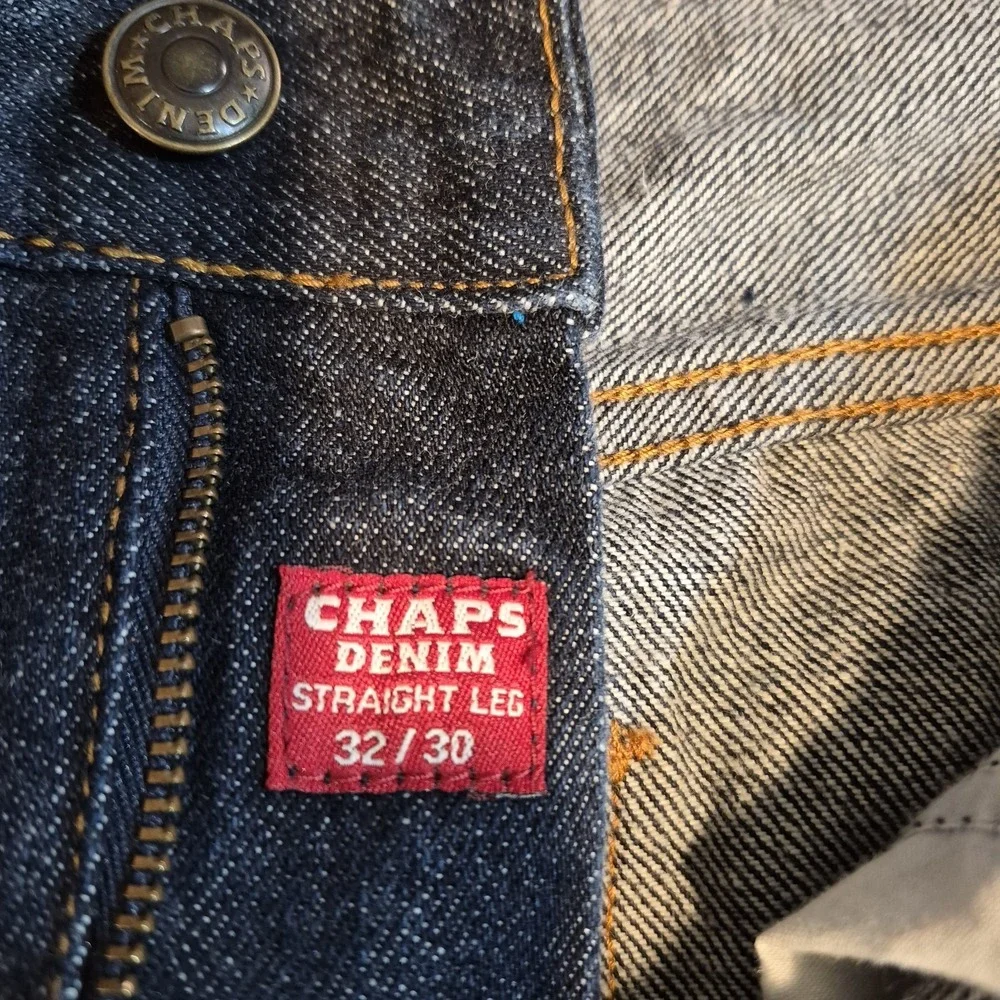 Chaps Denim Mens 32x30 Straight Jeans Quiet‎ Luxury Classic Americana Rugged